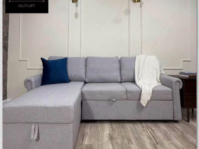 ABBYSON SECTIONAL SOFA BED WITH STORAGE