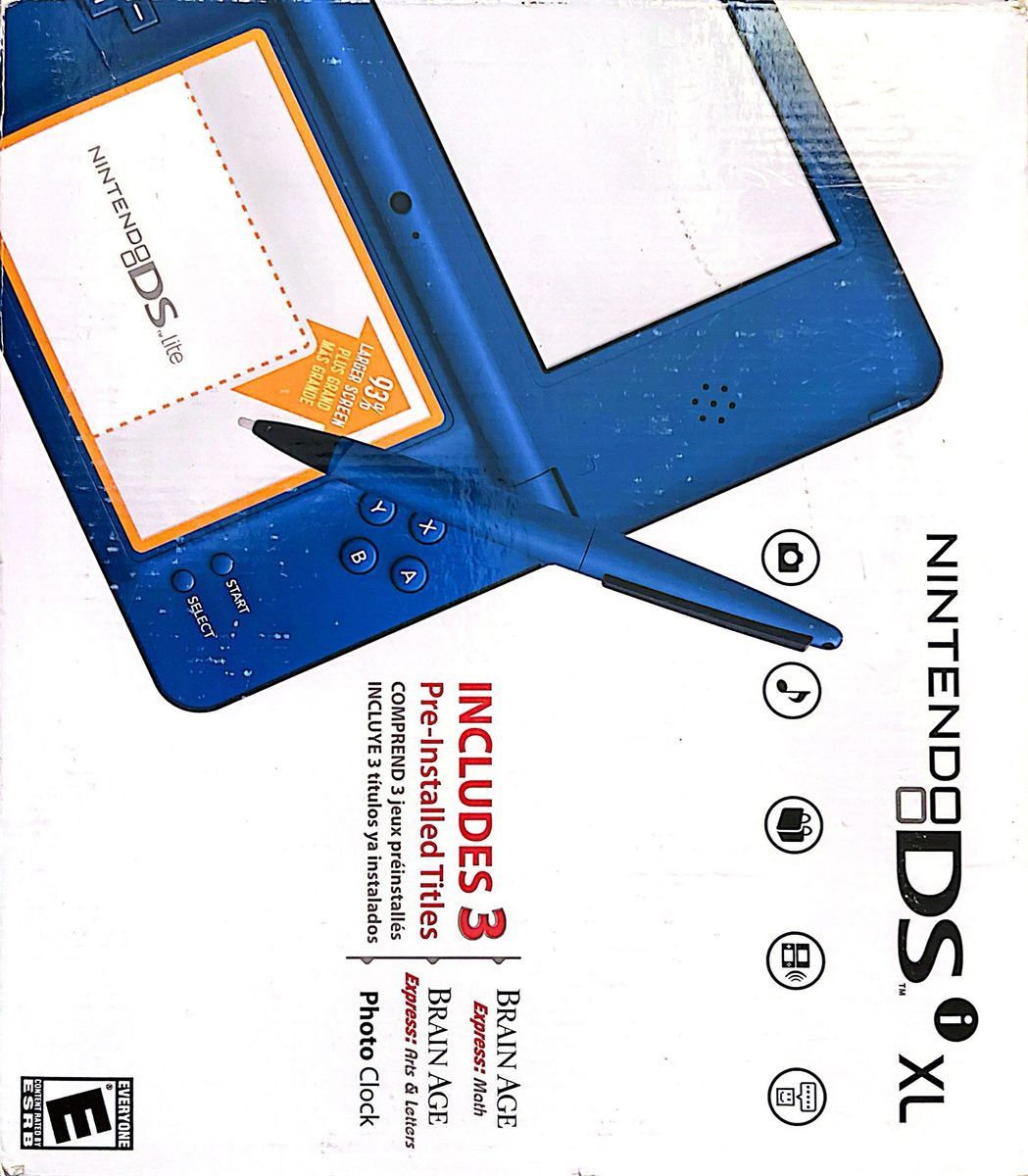 Nintendo DSi XL Complete in Box + 8 Games – Excell