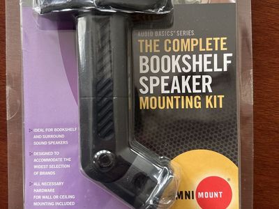 4pcs Complete Bookshelf Speaker Mounting Kit AB2 Wall & Ceiling Mount