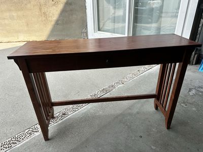 Long wooden table