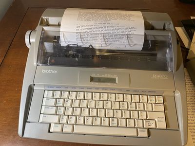 Brother SX-4000 Daisy Wheel Typewriter With Extras