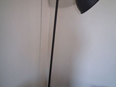 Lamp floor Black Metal Adjustable dome.approx 70" tall