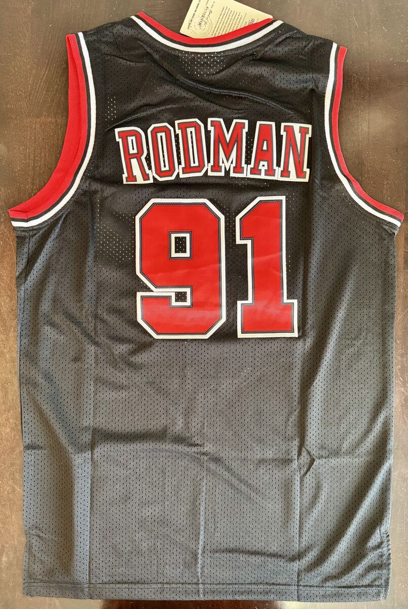 Dennis Rodman (NEW) Chicago Bulls Jersey #91 (Adult Medium)