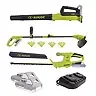 Sun Joe 24V Cordless 3-Tool Garden Combo Kit: Hedger, Trimmer & Leaf Blower, Lawn edger