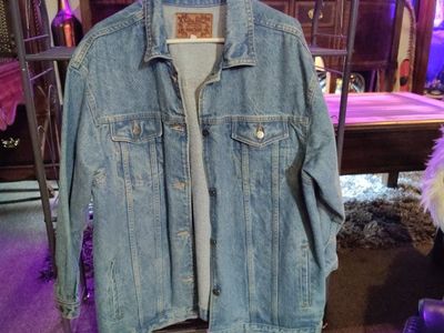 Vintage Woman's Delta Blues Denim Trucker Jacket - Size 2X (Pristine Condition)