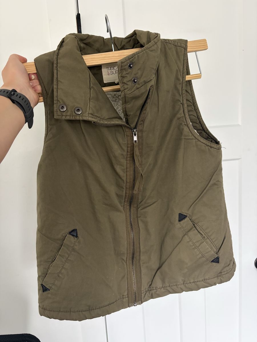 Vintage olive green vest