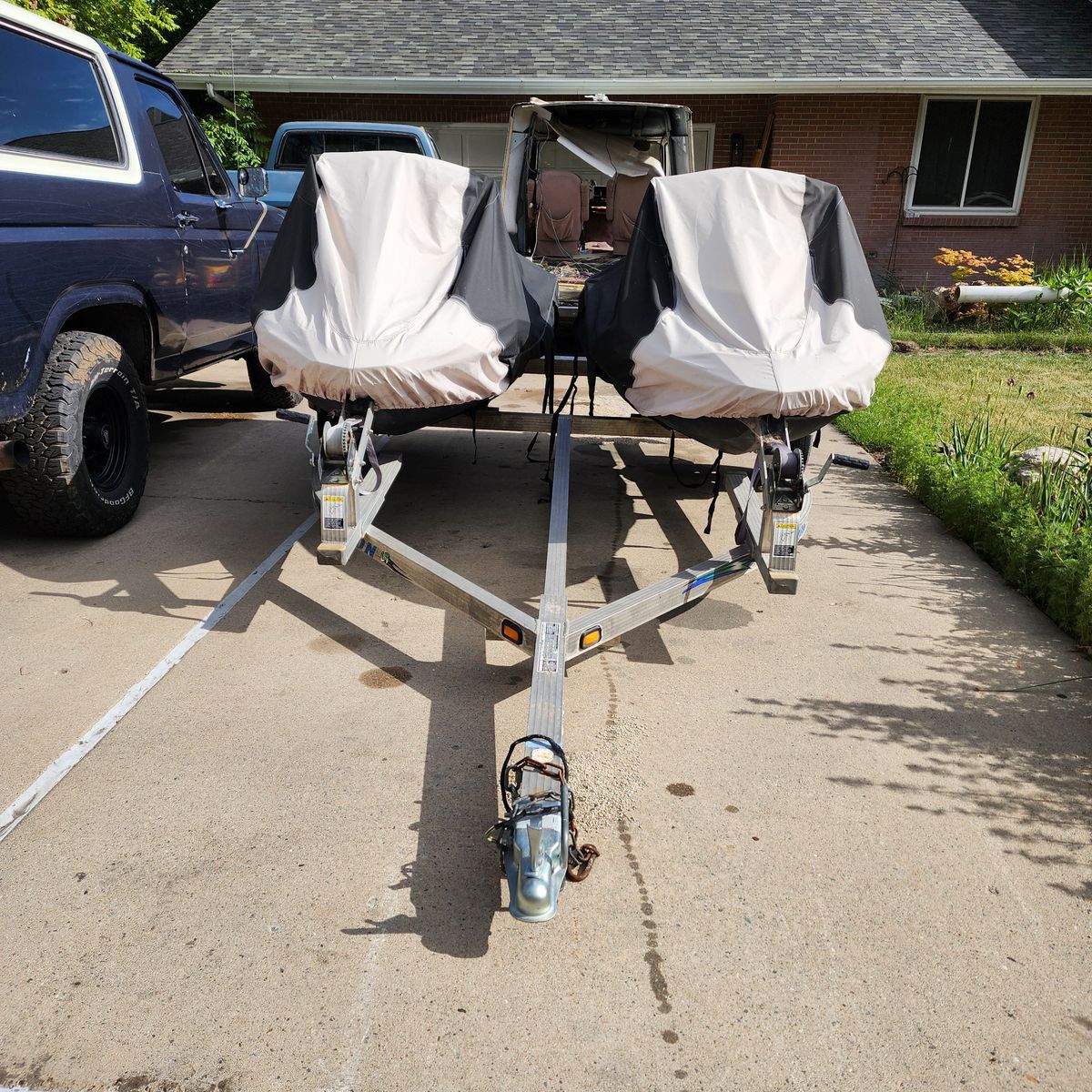 2017 and 2018 Seadoo Sparks with trailer