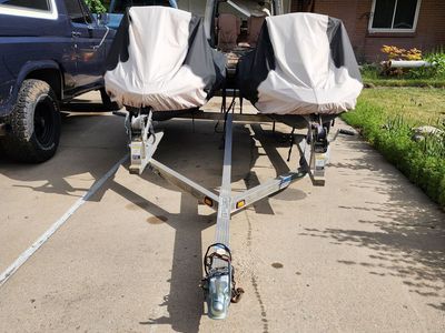 2017 and 2018 Seadoo Sparks with trailer