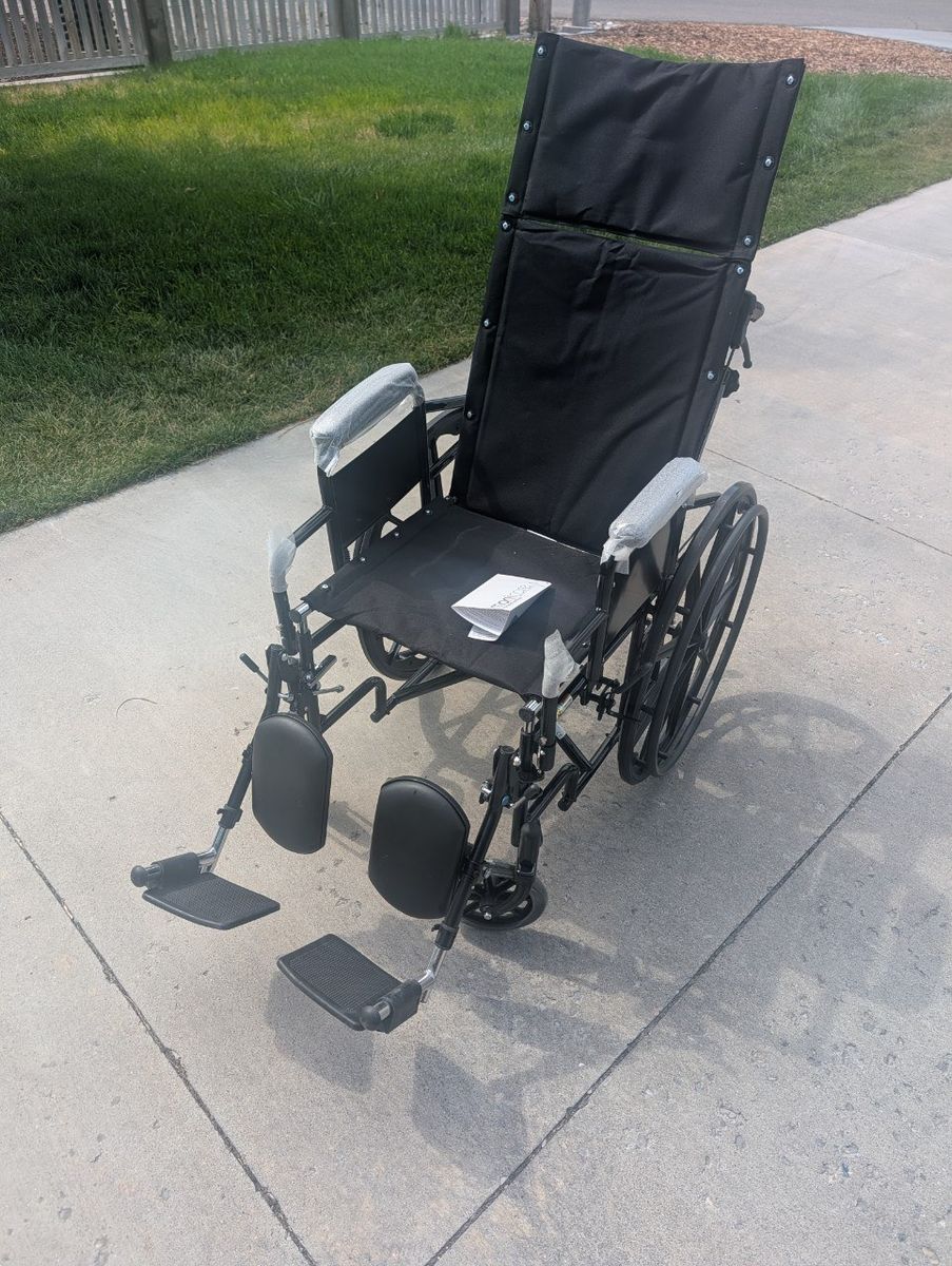 Manual Wheelchair With Elevating Leg Rests - 300 lb Capacity