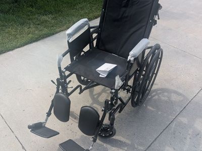 Manual Wheelchair With Elevating Leg Rests - 300 lb Capacity