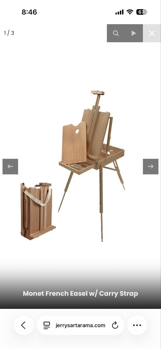 meeden monet easel with carry strap