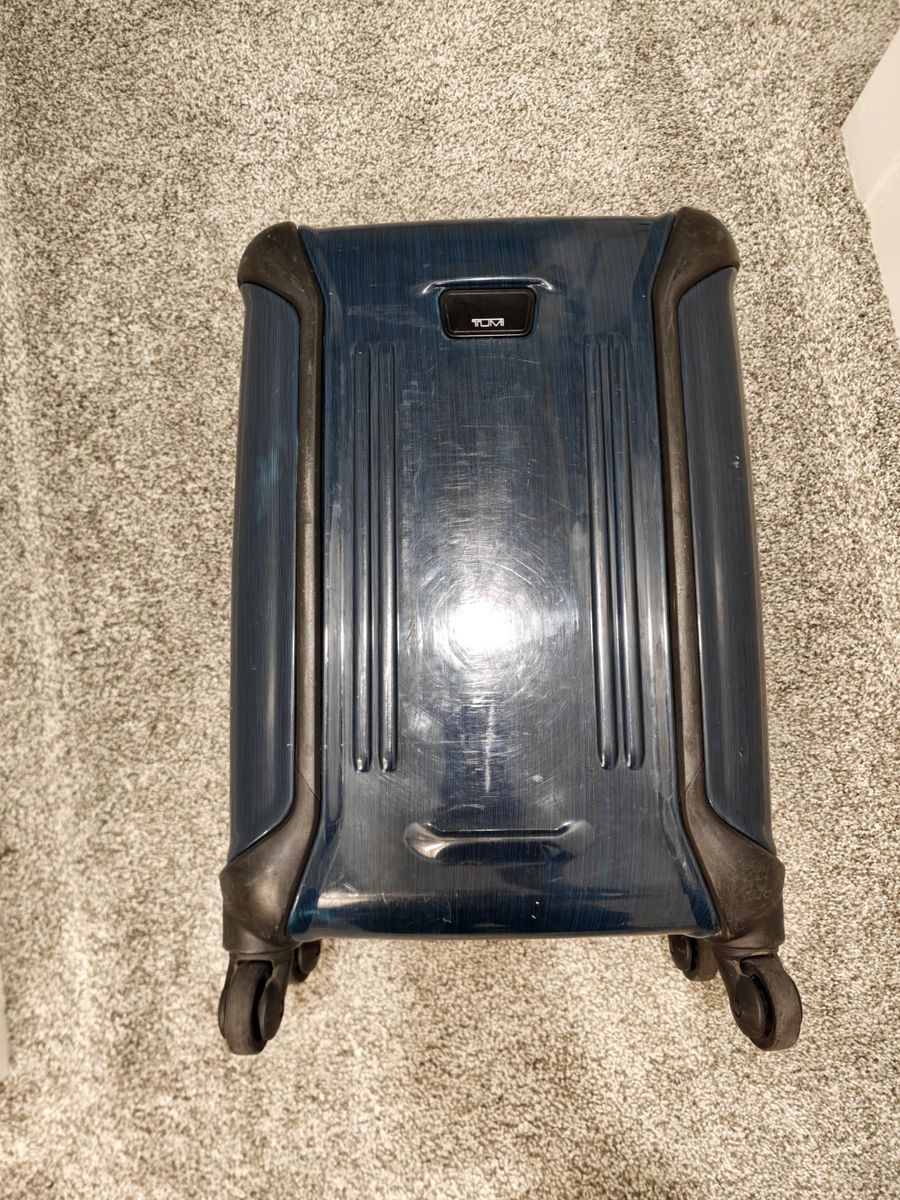 TUMI Carry-On Luggage – Midnight Blue Hard Shell