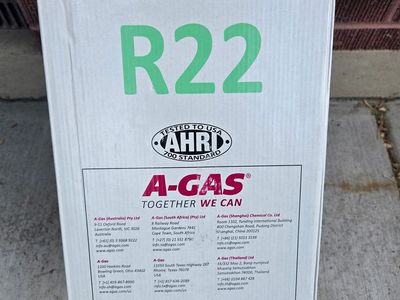 A-GAS R22 Refrigerant – Factory Sealed Virgin 30 lb Cylinder
