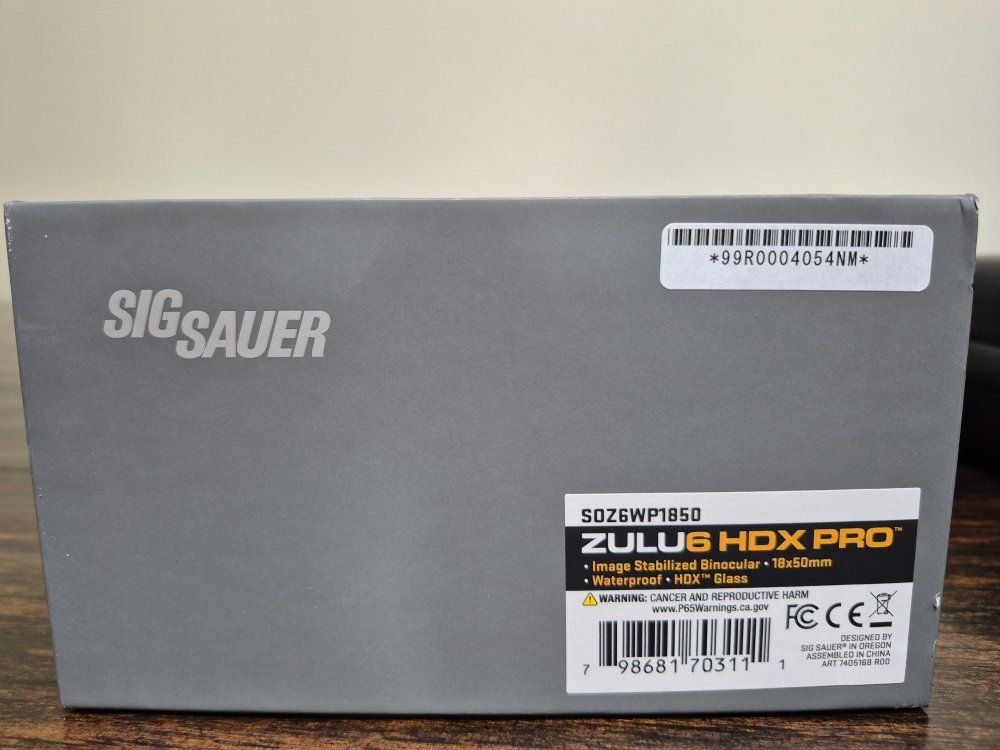 Sig Sauer Zulu6 HDX Pro 18X50 Stabilizating Binos