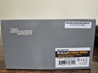 Sig Sauer Zulu6 HDX Pro 18X50 Stabilizating Binos