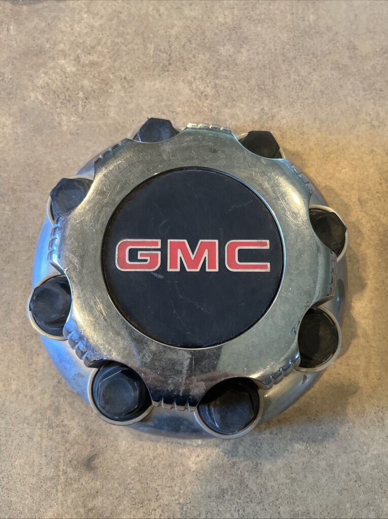 1- Black on Chrome Wheel Center Cap for Chevy