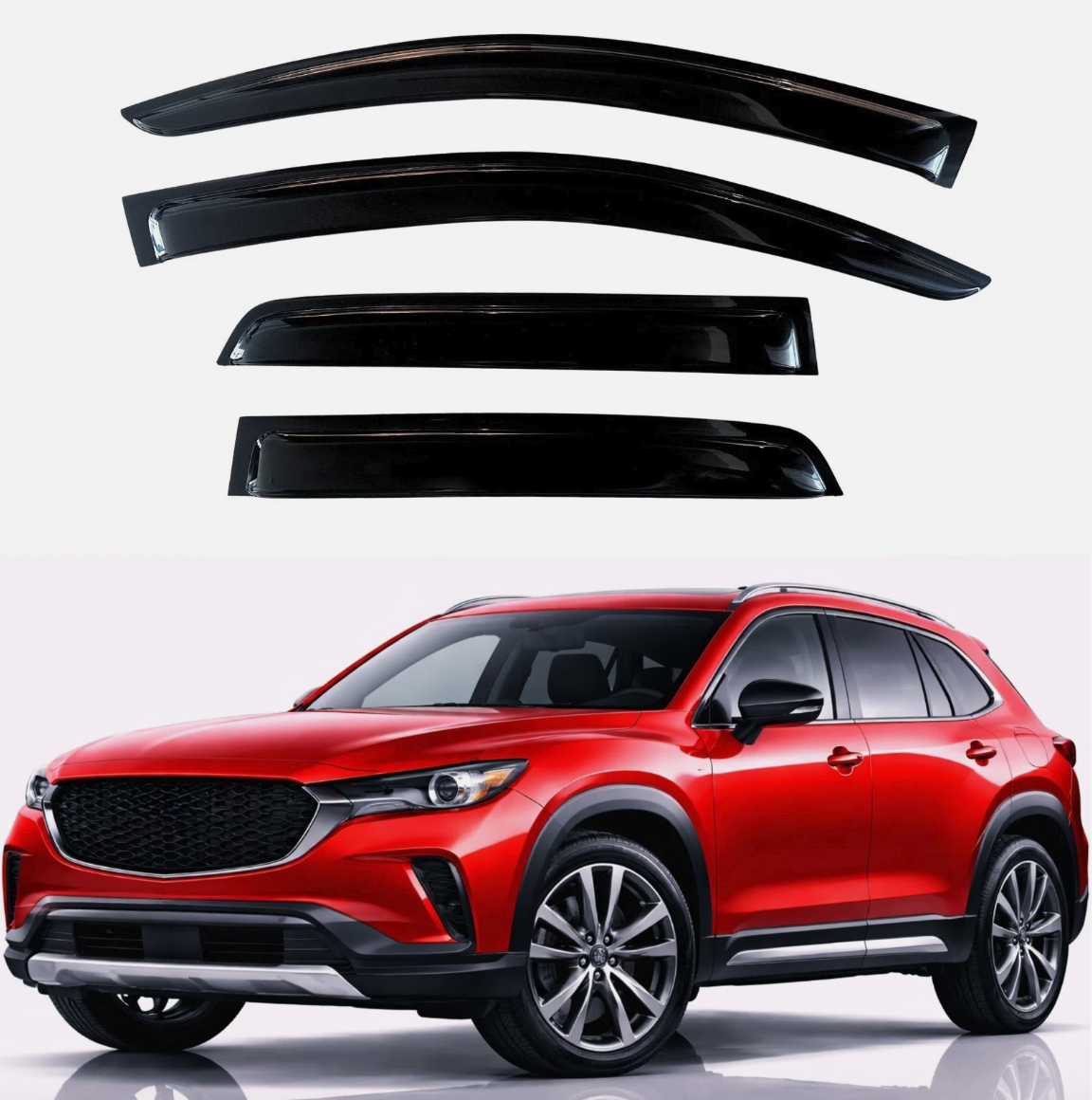 Window Visors Rain Guards for 2023-2026 Mazda CX-50 Out-Channel 4pc Smoke