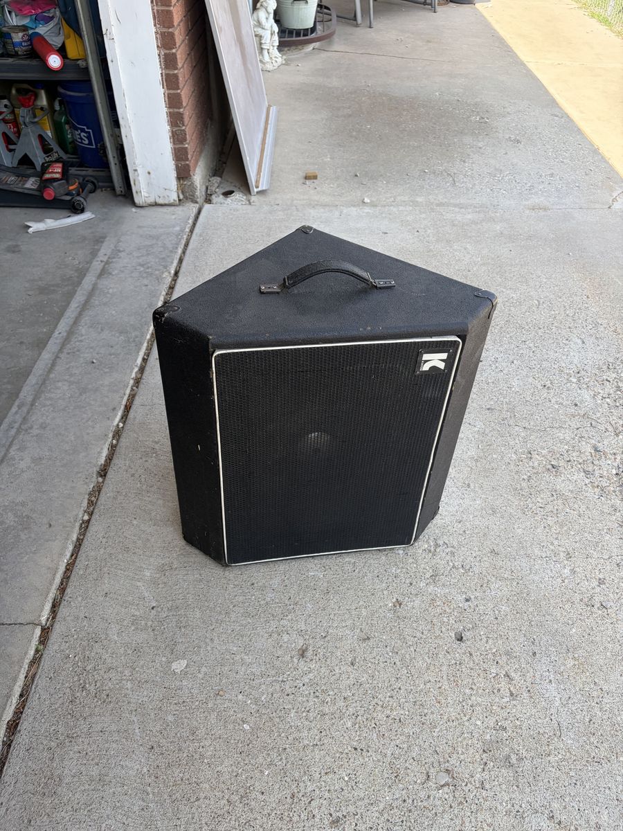 Vintage Kustom Wedge Floor Monitor Speaker Cabinet
