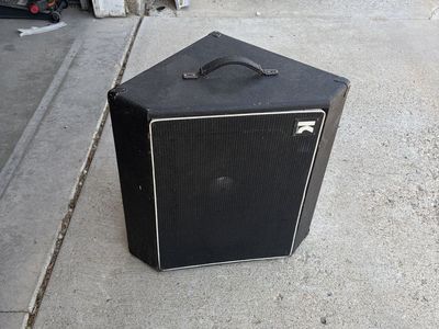 Vintage Kustom Wedge Floor Monitor Speaker Cabinet