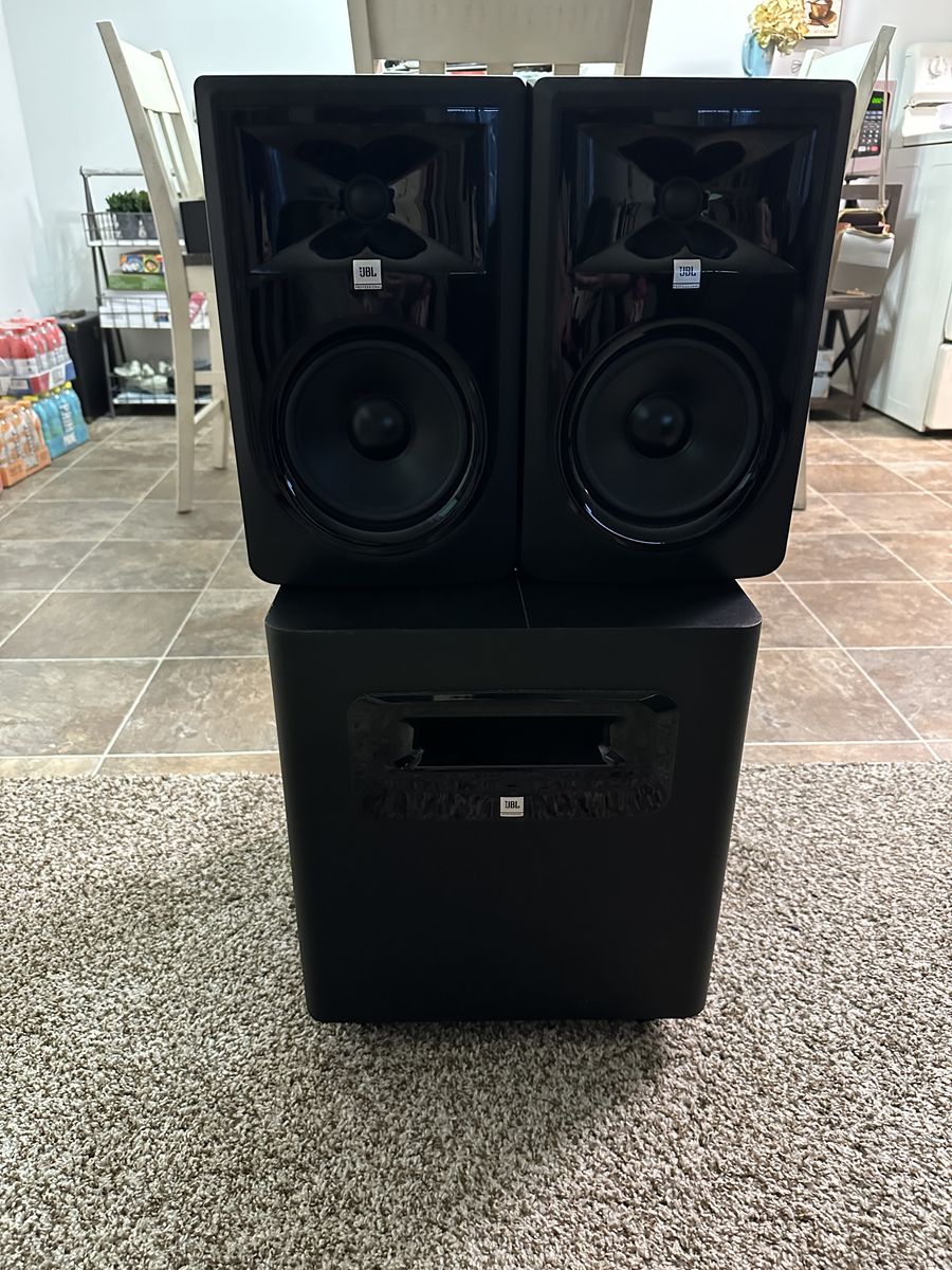 JBL 306P Mk II Speakers & LSR310S Subwoofer