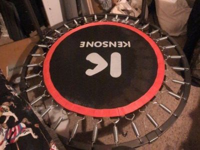 KENSONE 36" Mini Fitness Trampoline Rebounder with Handle Bar - Exercise & Cardio