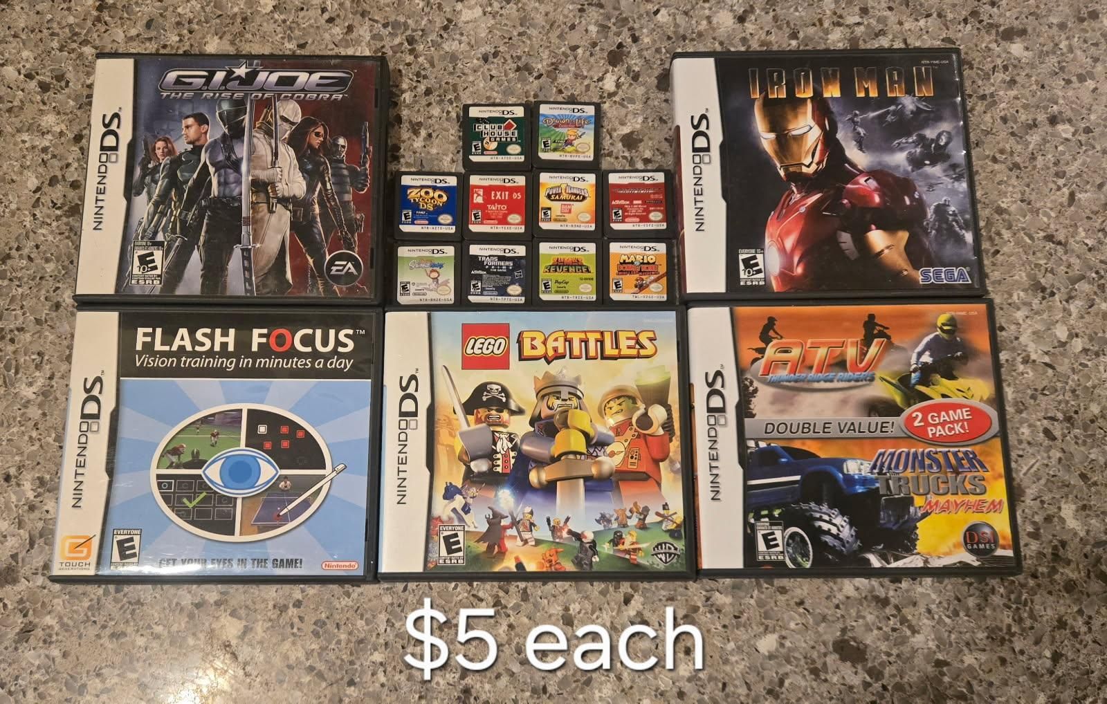 Nintendo Ds games $5 each including Lego Battles! trades considered!