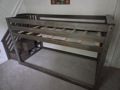 Low Bunk Bed with Stairs