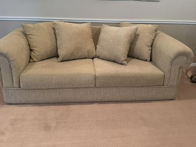 Cream Sofa & Loveseat