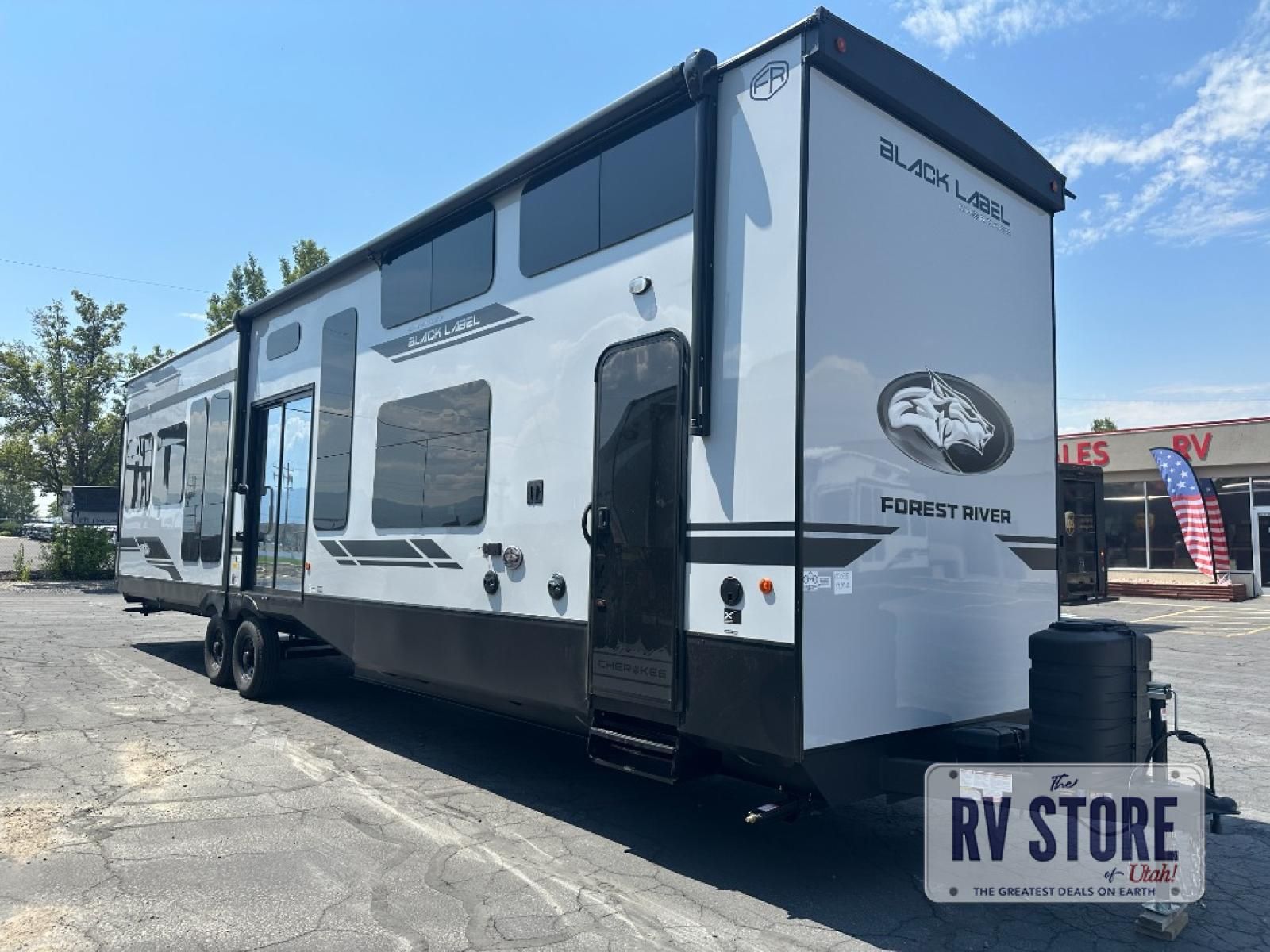 2027 Forest River RV Cherokee Timberwolf Black Label 39JMBL Destination Trailer Front Bath|Kitchen Island|Loft|Rear Living