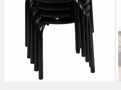 Bentley Plastic Nesting Stack Stools – 11.5” Height (5 Pack) NEW