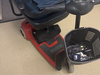 Red Mobility Scooter - Used, Good Condition, with Front Basket