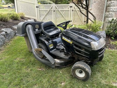 Yard Machines by MTD 17 HP 42" Automatic Riding Lawn Mower with Bagger Attachment