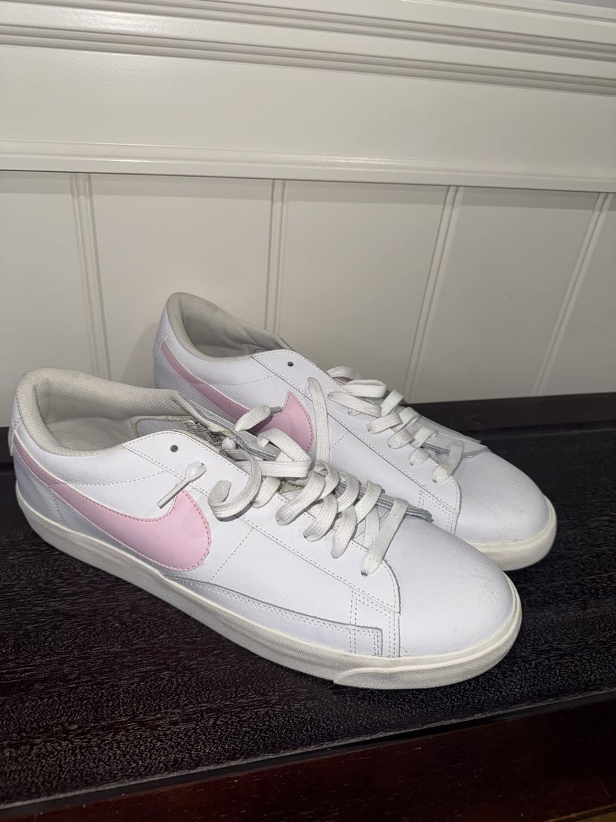 Nike Court Legacy White and Pink Sneakers Men's Size 15
