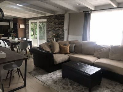 4 piece modular microfiber/leather sofa