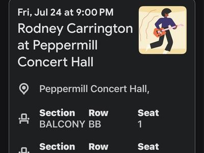 Rodney Carrington Concert Tickets - July 24th, Peppermill Concert Hall, Balcony BB, 2 Seats