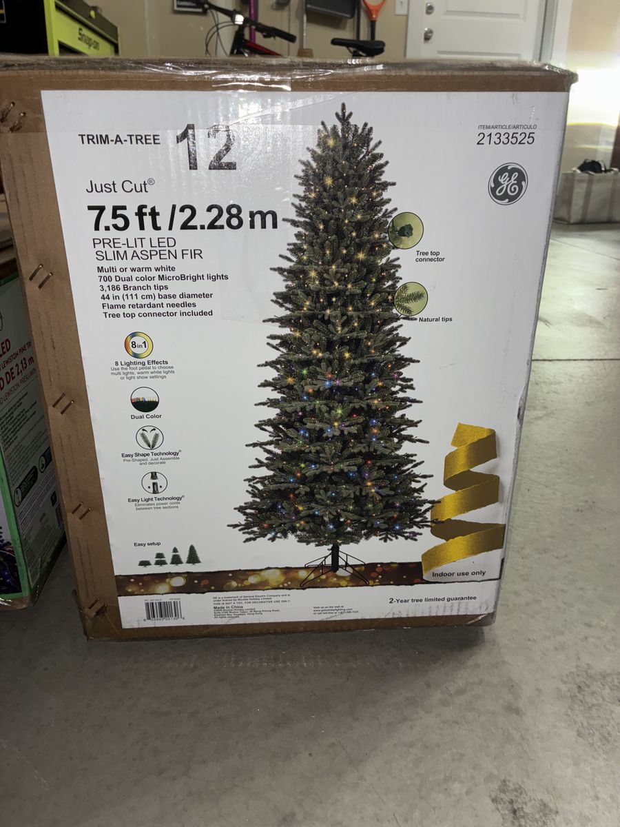 7.5 ft Trim-A-Tree Slim Christmas Tree