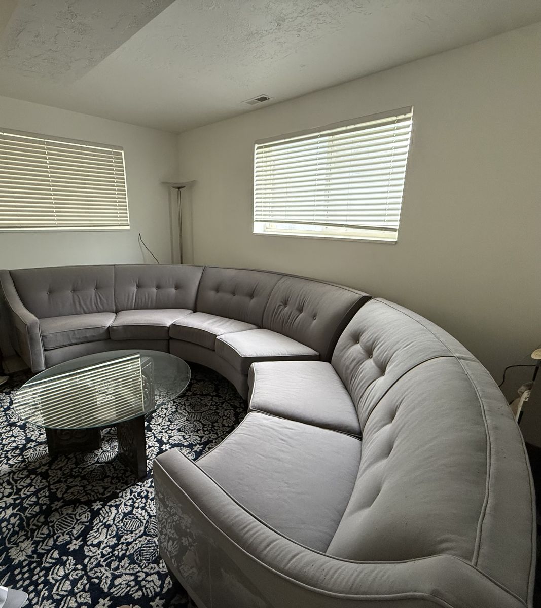 ROWE Furniture Custom Modern Curved Sectional