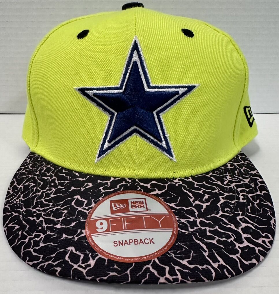 Dallas Cowboys Retro Joe Yellow Flat Brim Snapback