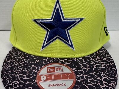 Dallas Cowboys Retro Joe Yellow Flat Brim Snapback
