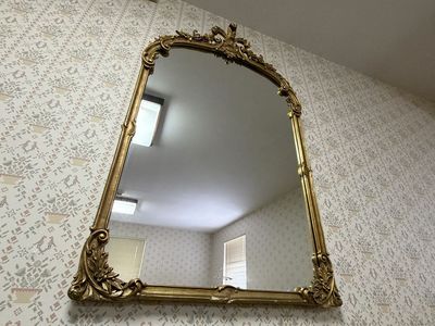 Vintage Hollywood Regency Gold Rococo Mirror – 43” Ornate Gilt Frame $250 in Provo