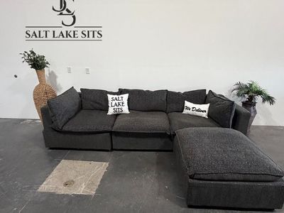 Charcoal Modular Cloud Sectional Sofa Couch