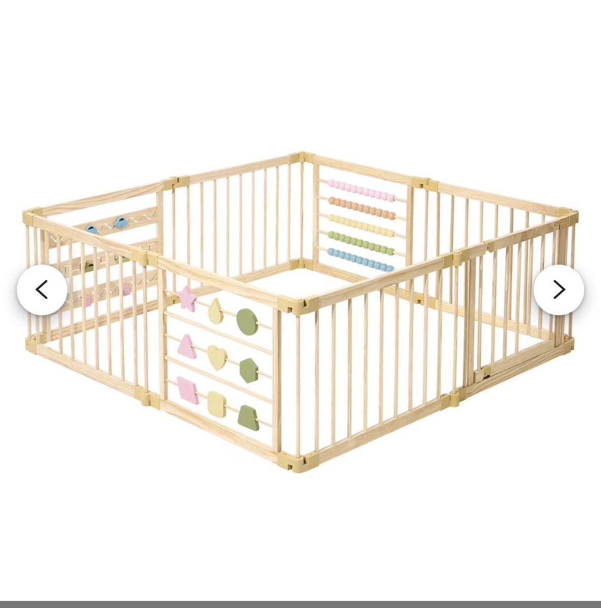 NEW ZETY WOODEN FODABLE PLAY PEN