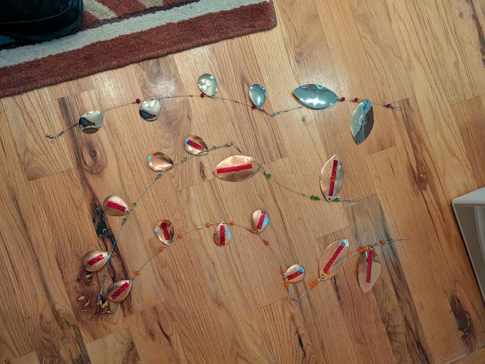 Assorted Fishing Lure Trolling Spoons, Various Sizes & Colors, Flashers/Dodgers