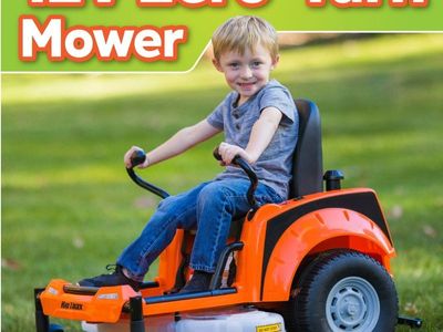 Zero-turn 12V kids ride on battery Powered Mower