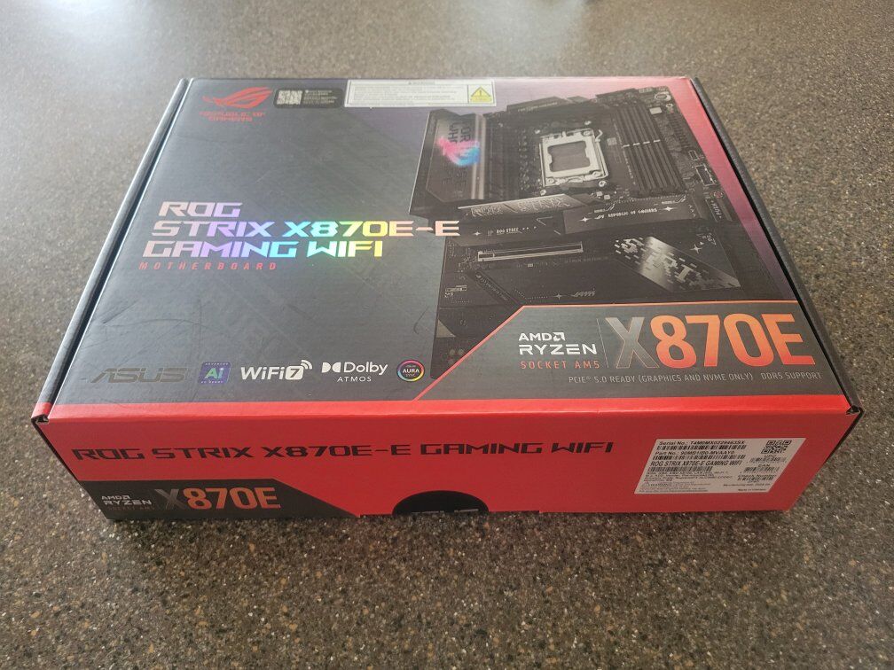 NEW ASUS ROG STRIX X870E-E GAMING AMD Motherboard