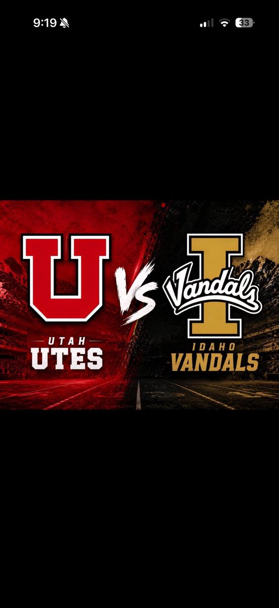 2 Utah Utes vs Idaho Vandals Tickets