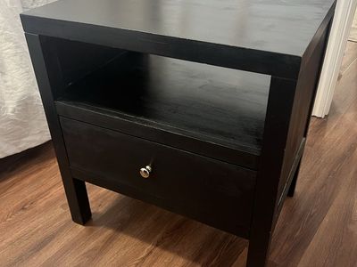 Black Nightstand Set