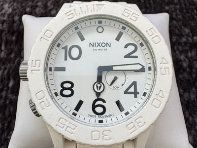 Nixon The Rubber 51-30 White Watch – Swiss Movement – 300M – New Battery
