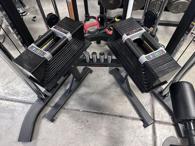 Powerblock 5-90LB Dumbbells & Stand