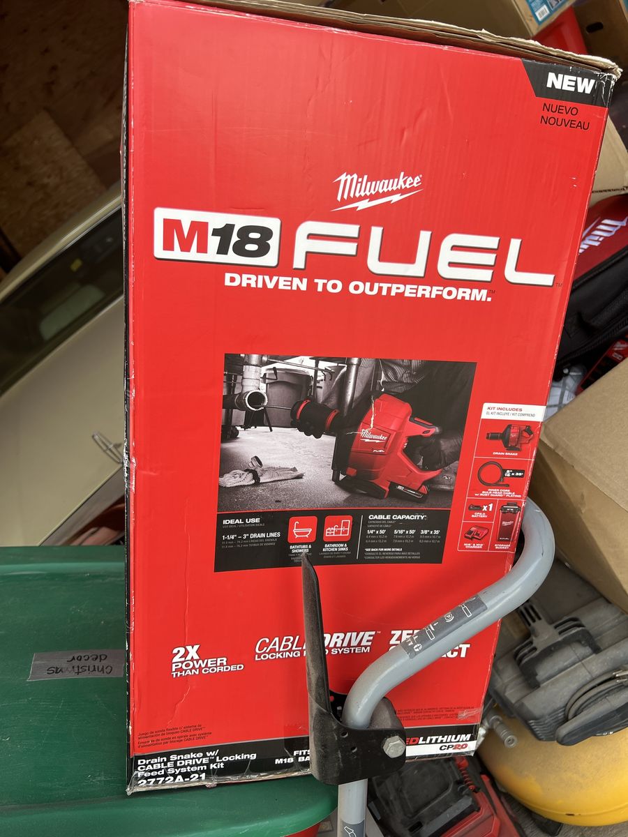 Milwaukee M18 Drain Snake New Tool Only